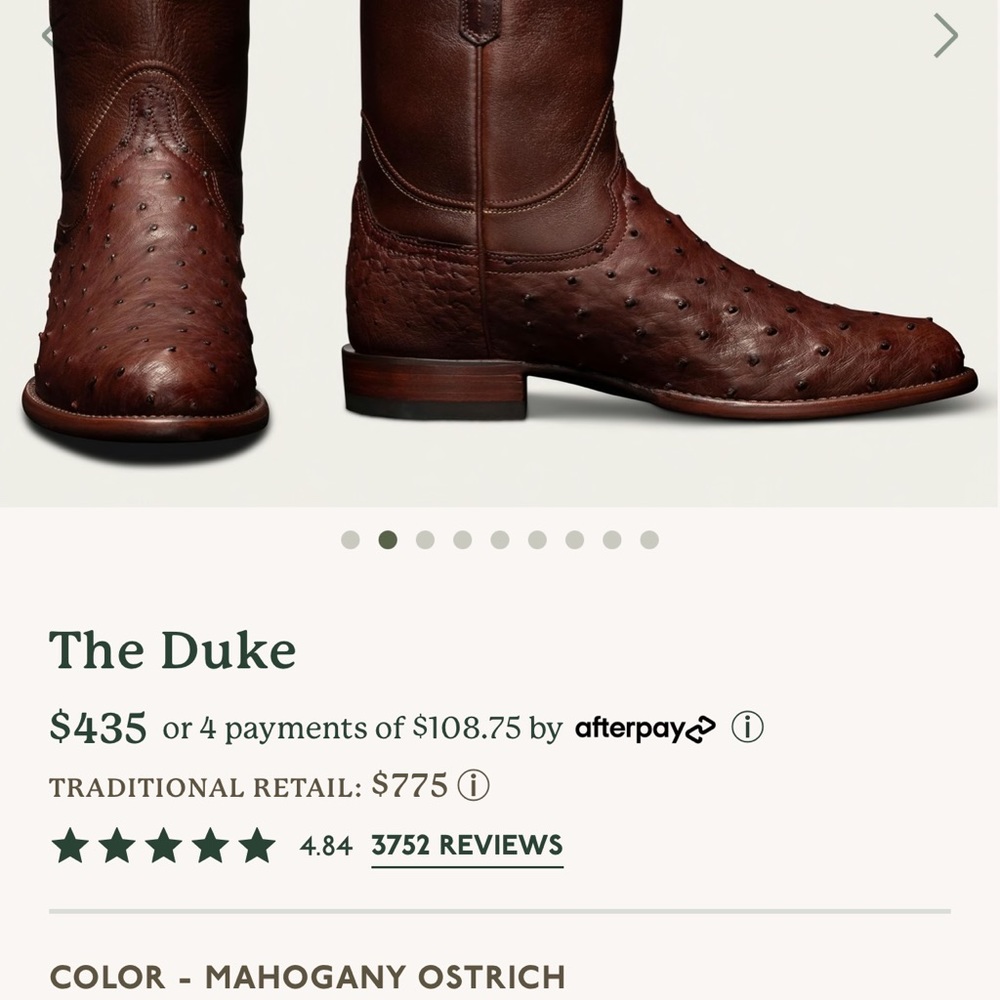 Tecovas 11.5D “The Duke” in Mahogany